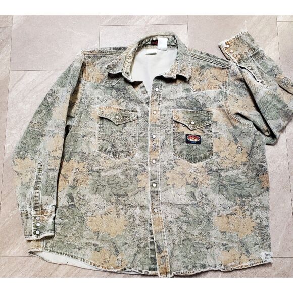 Rasco FR Long Sleeve Cajun Camo Flame Shirt Size 3XL Regular - Picture 1 of 6